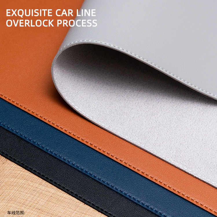 Mouse pad wholesale leather simple leather desk mat PU pad Factory| PAIDU Manufacturer