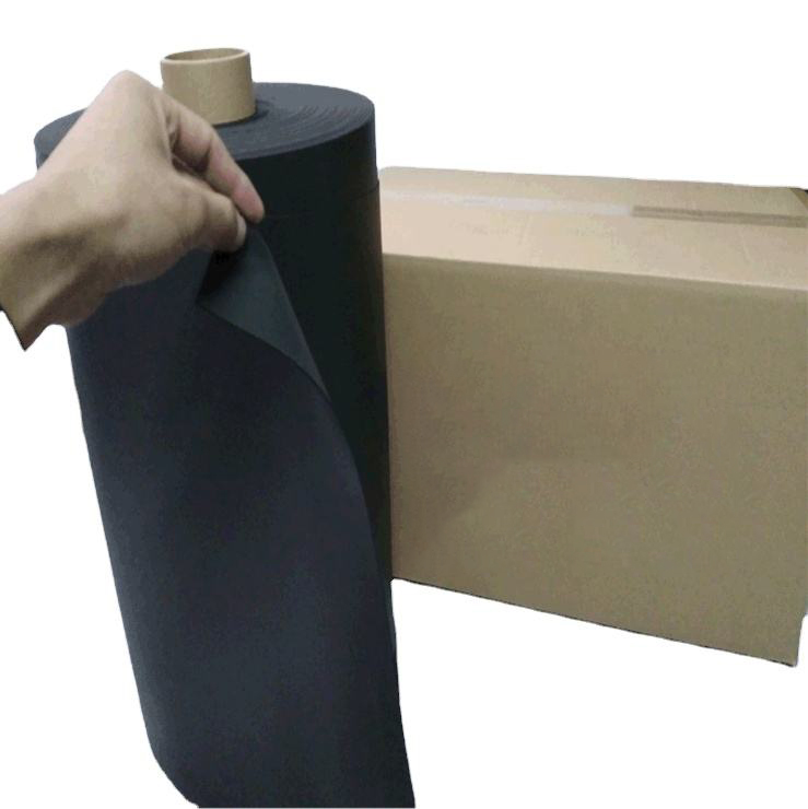 Professional manufacturer Fire retardant high elastic CR rubber foam black Neoprene CR rubber foam sheet/PAIDU